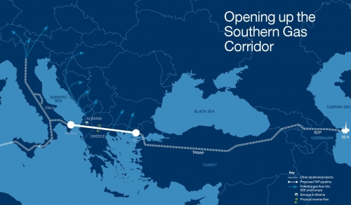 Southern Gas Corridor map